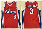Los Angeles Knights 3 Calvin Cambridge Red Movie Basketball Jersey,baseball caps,new era cap wholesale,wholesale hats